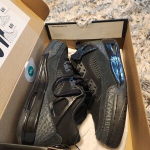 Jordan Black Kids Sneakers